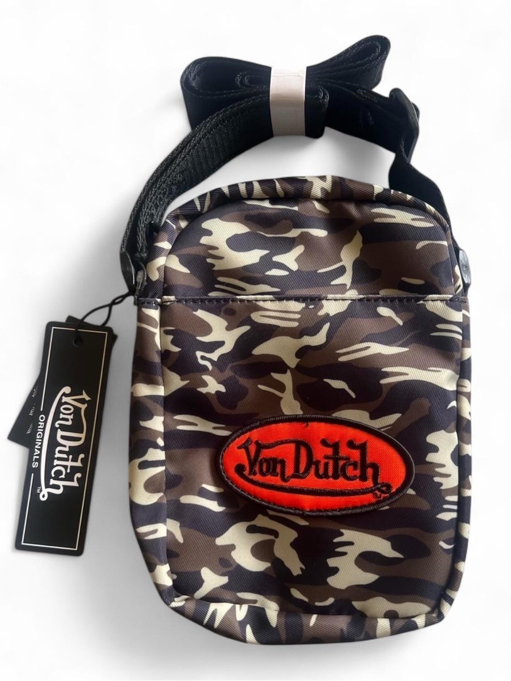 Von Dutch Camo Crossbody Bag